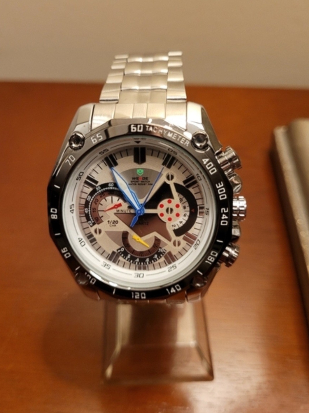 Brand New Silver Weide Sport Men's Fashion watch with Box